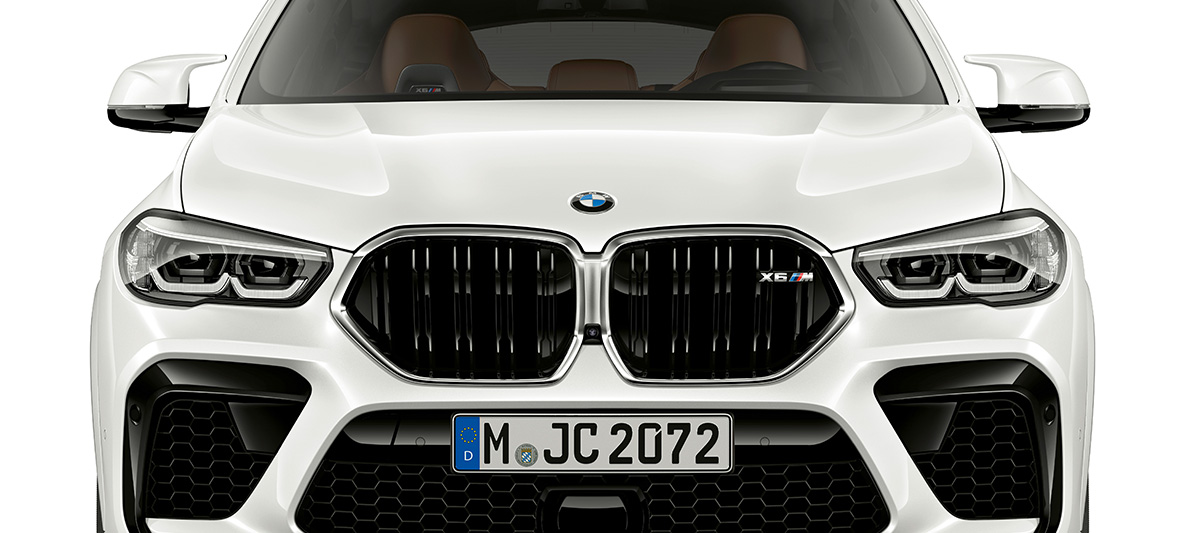 Elölnézet, BMW X6 M, F96 M dupla vese, BMW X6 M, F96, 2020, SUV, elölnézet