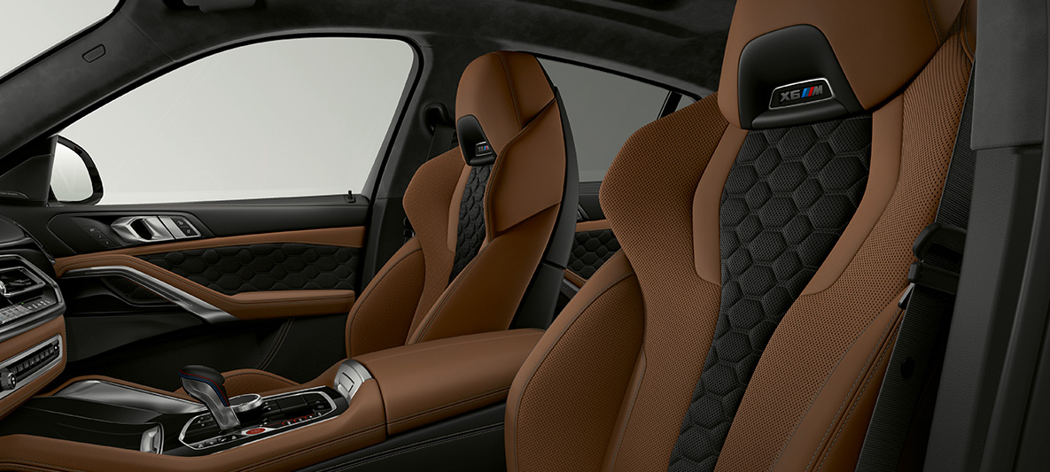 M Multifunkciós ülések, BMW X6 M, F96 M Multifunkciós ülések X6 M logóval, BMW X6 M, F96, 2020, SUV, belső tér