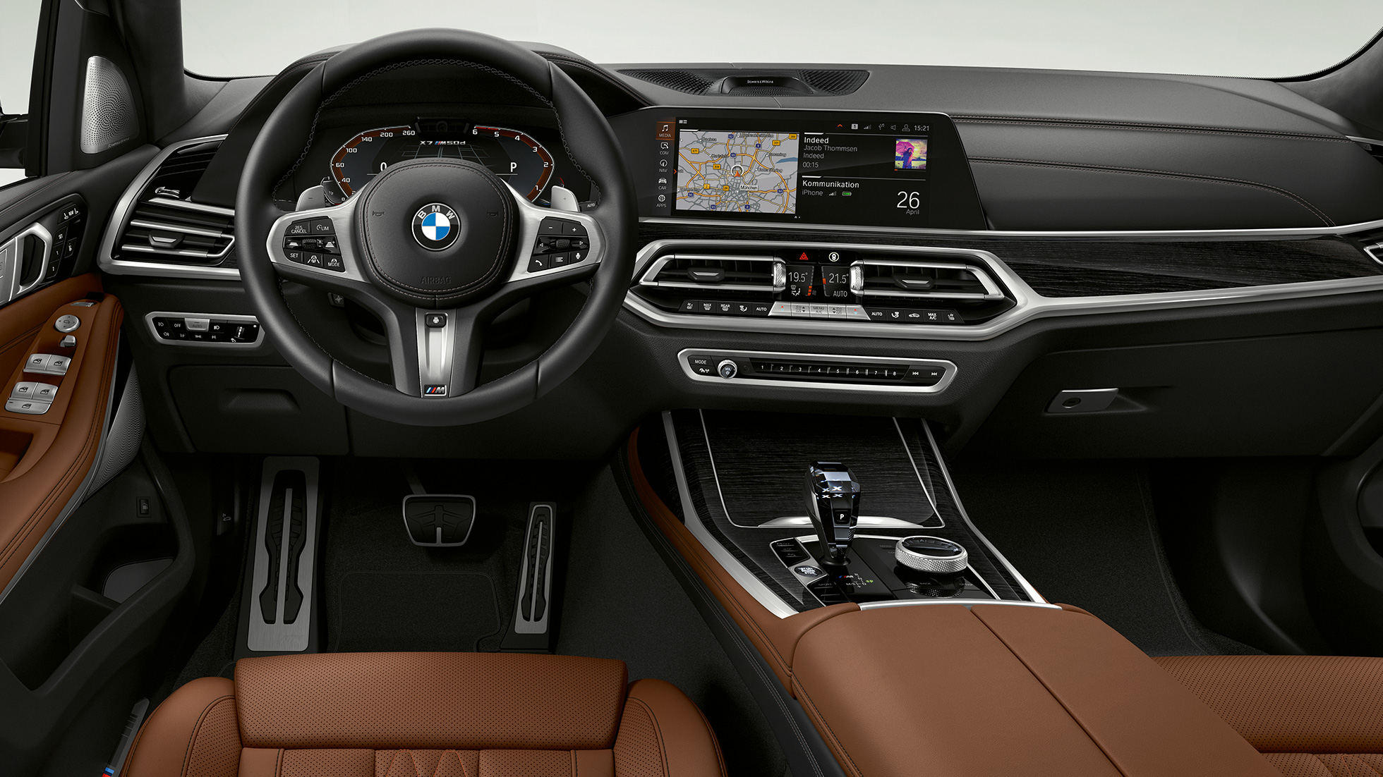 BMW X7 M50i, belső tér Az M50d és az M50i BMW X7 M modellek, belső tér, G07, 2019