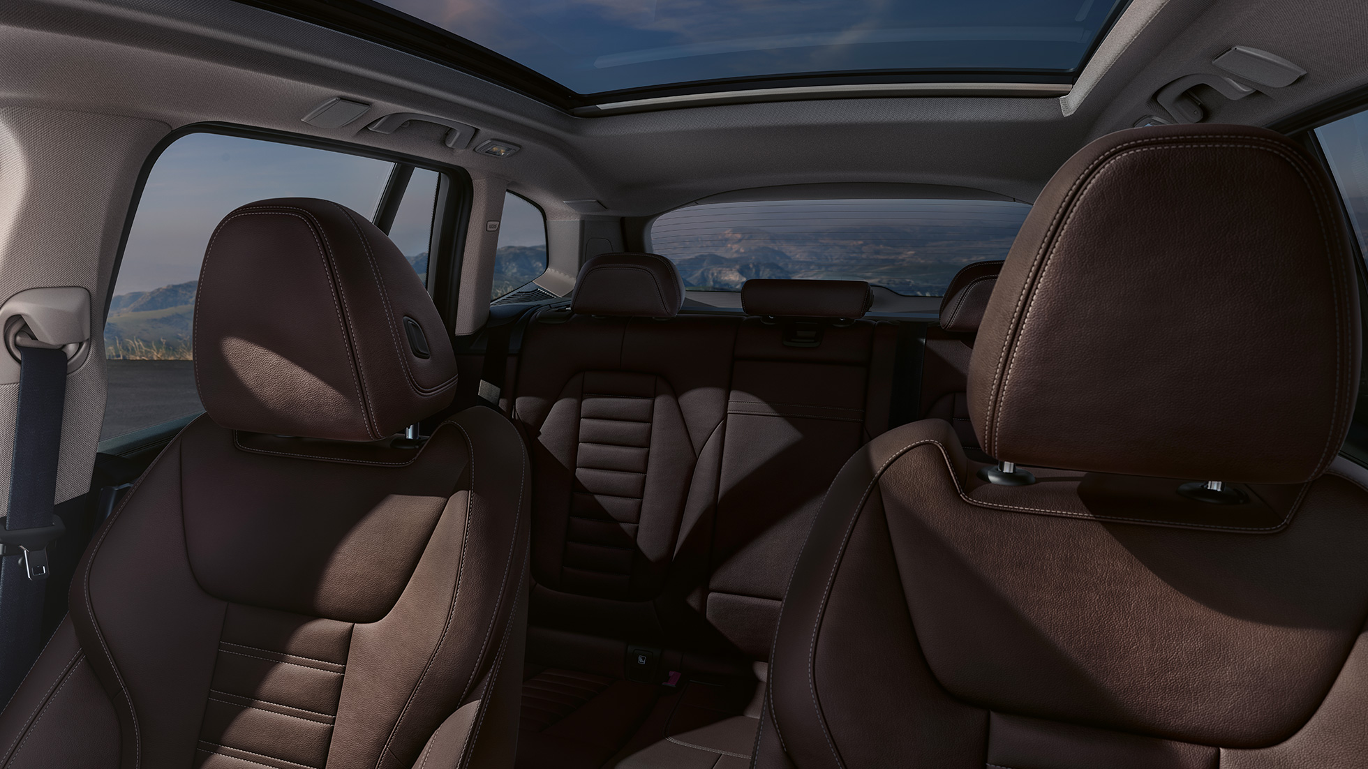 Mokka színű Vernasca bőrkárpittal borított sportülések, BMW iX3, G08 Mokka színű Vernasca bőrkárpittal borított sportülések, BMW iX3, G08, 2020, belső tér