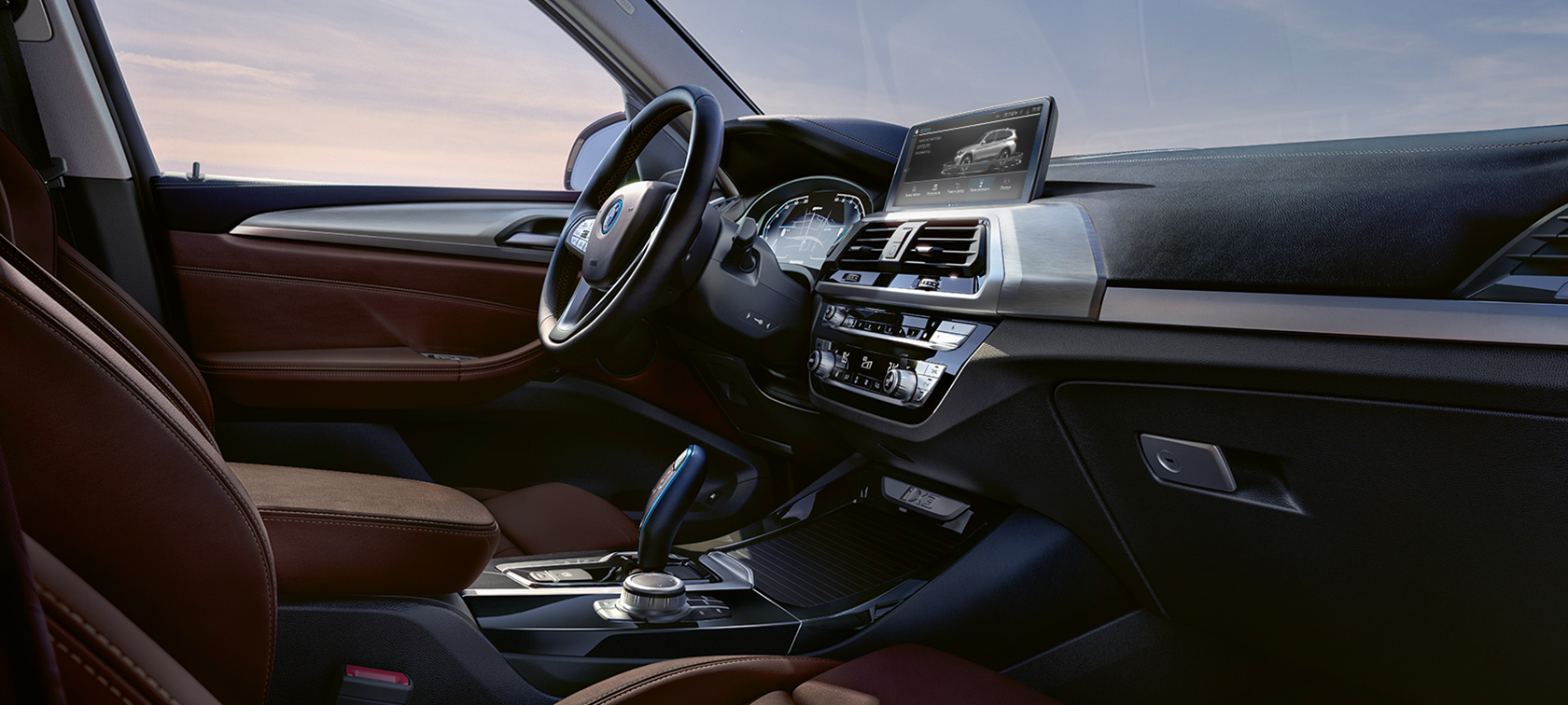 Műszerfal, BMW iX3, G08 Műszerfal, BMW iX3, G08, 2020