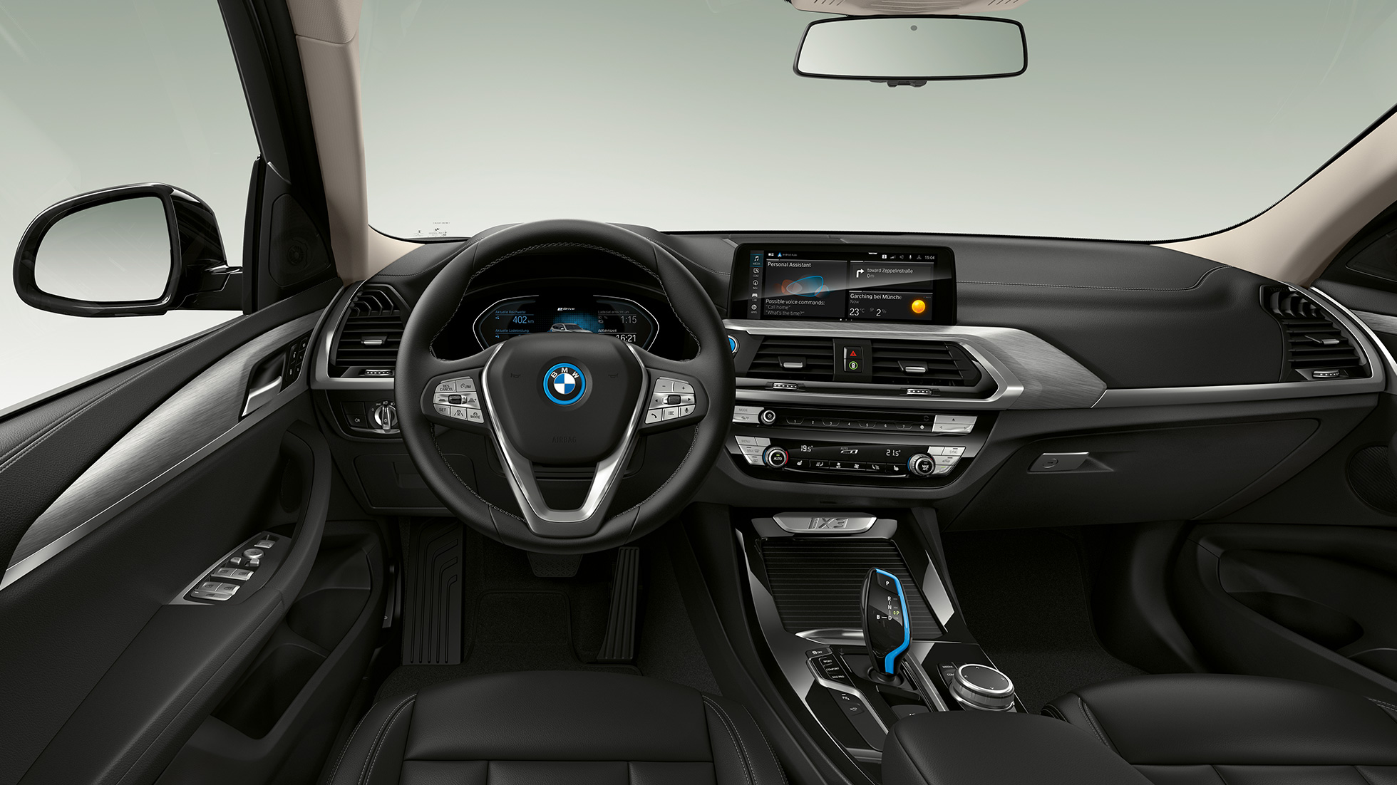 BMW iX3, G08, „Inspiring” modell, műszerfal BMW iX3, G08, 2020, „Inspiring” modell, műszerfal, belső tér