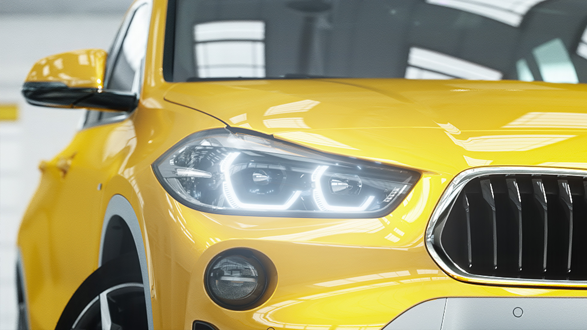 Fénydizájn, BMW X2, F39 Fénydizájn, BMW X2, 2018, F39, Galvanic arany metál