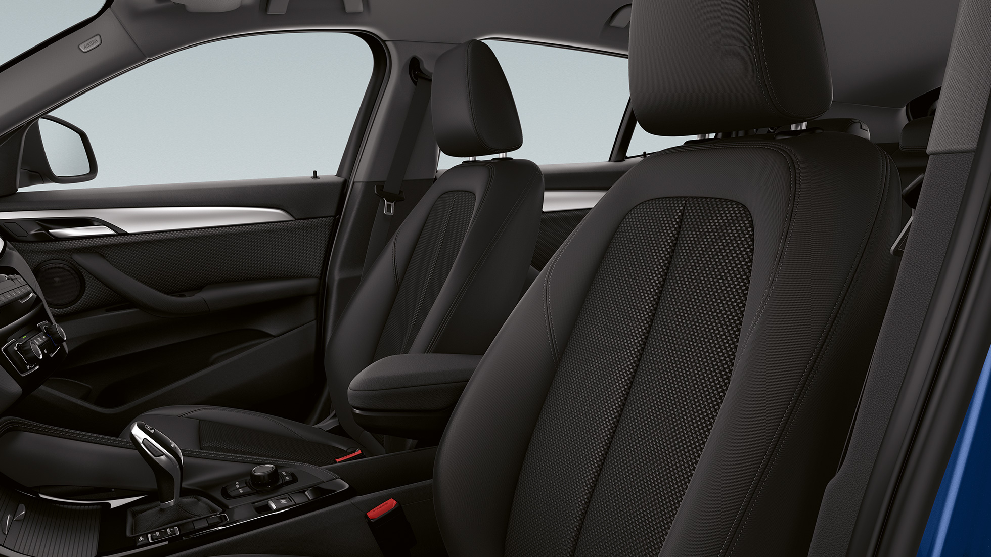 Bőrdizájn, BMW X2 sDrive20i, Advantage modell BMW X2 sDrive20i, Advantage modell, 2018, F39, bőrdizájn, belső tér
