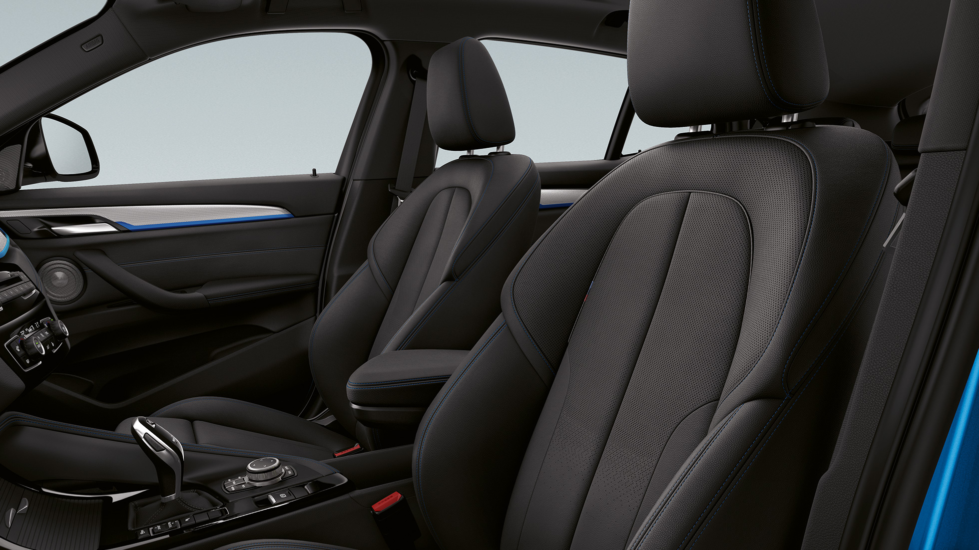 Bőrdizájn, BMW X2 sDrive20i, M Sport modell BMW X2 sDrive20i, M Sport modell, 2018, F39, bőrdizájn, belső tér