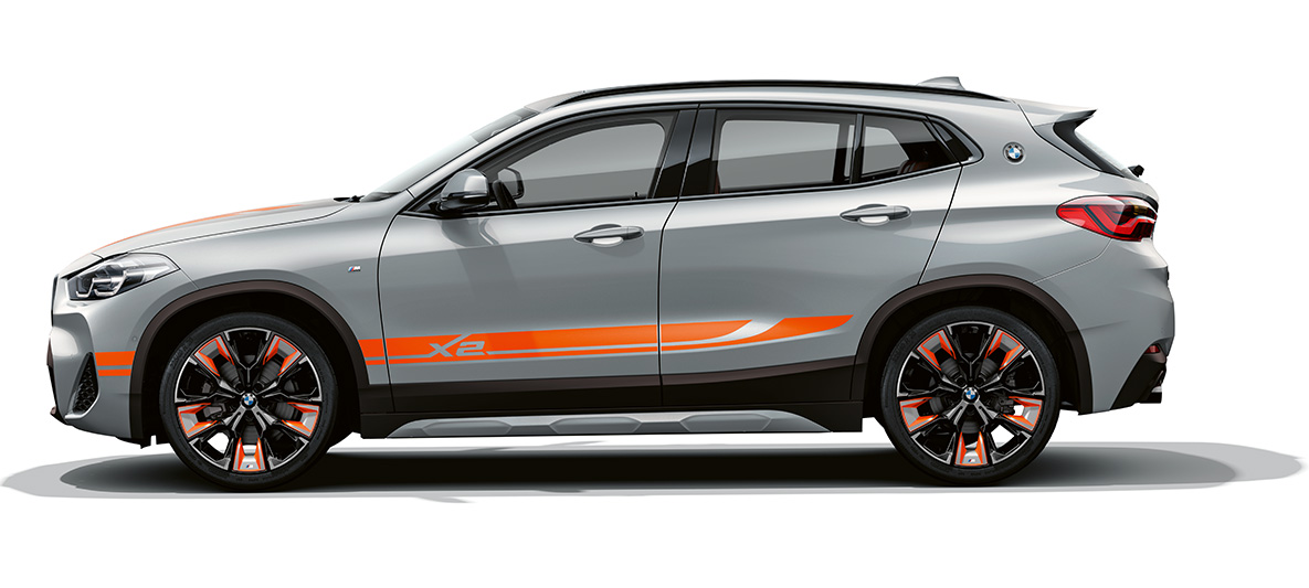 Oldalnézet, BMW X2, F39 BMW X2, 2020, F39, Brooklyn szürke, oldalnézet