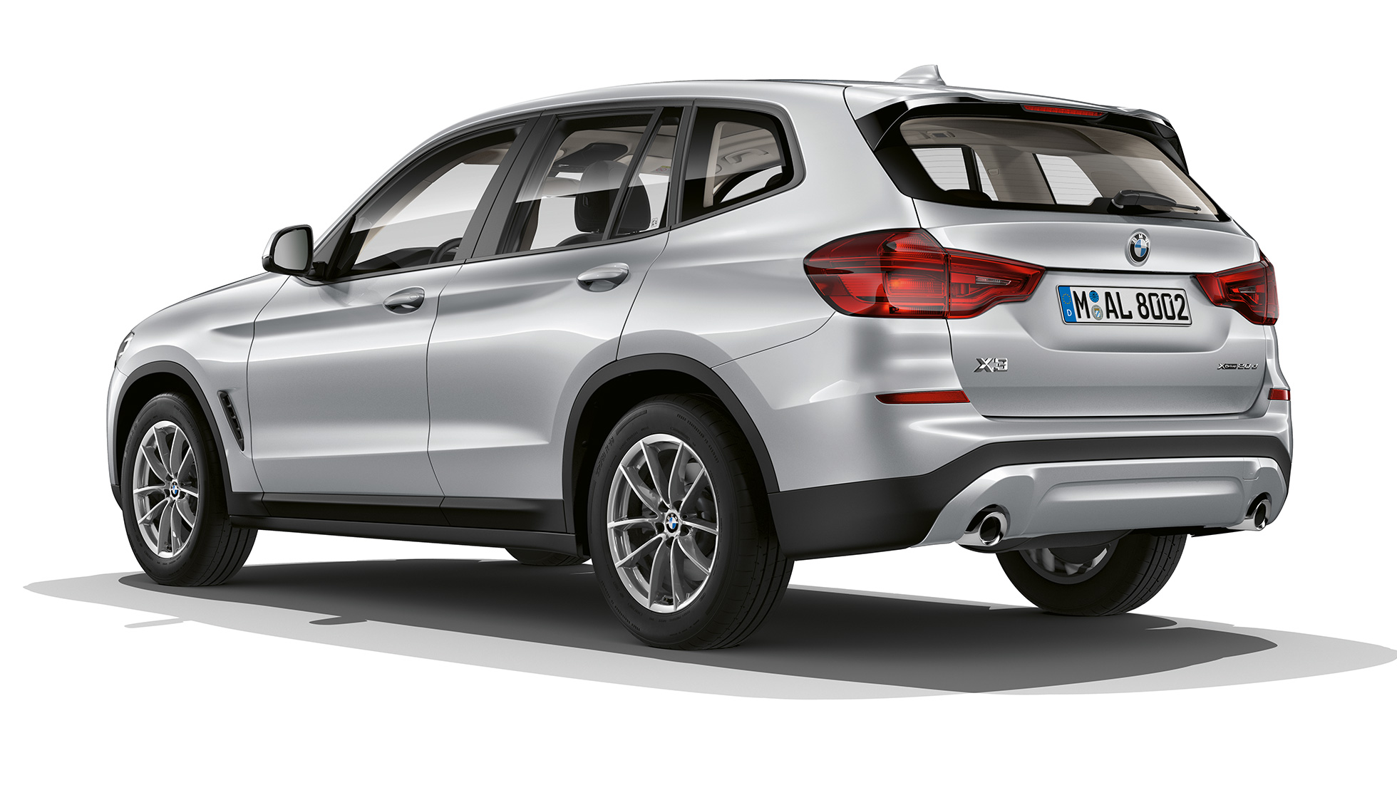 BMW X3, alapmodell, háromnegyedes hátulnézet BMW X3, alapmodell, háromnegyedes hátulnézet