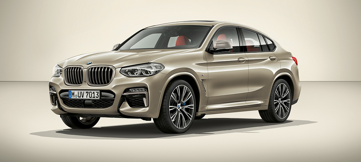 BMW Individual Sunstone metál, BMW X4 BMW Individual Kollekció, BMW X4, G02, Sunstone metál, rézsútos oldalnézet