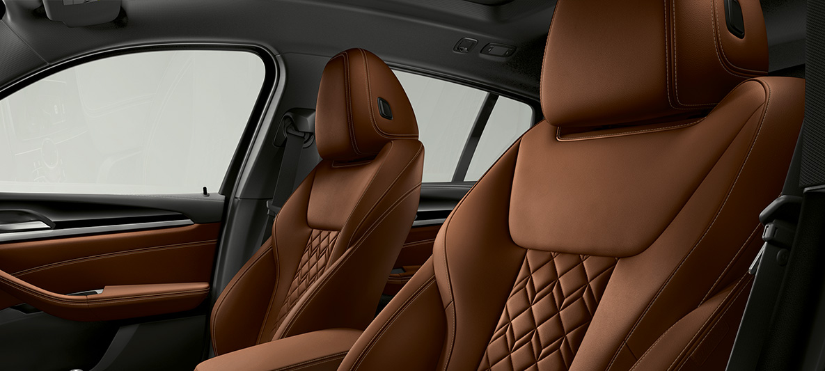 BMW Individual Merino bőrkárpit kibővített tartalommal, Tartufo, BMW X4 BMW Individual Merino bőrkárpit kibővített tartalommal, Tartufo, BMW X4, G02, 2018, belső tér