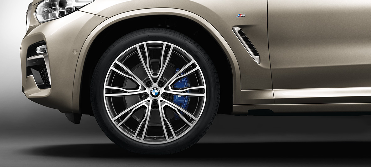 21” BMW Individual könnyűfém keréktárcsák, V-küllős 726 I, BMW X4 21” BMW Individual könnyűfém keréktárcsák, V-küllős 726 I, BMW X4, G02, 2018, Sunstone metál, oldalnézet