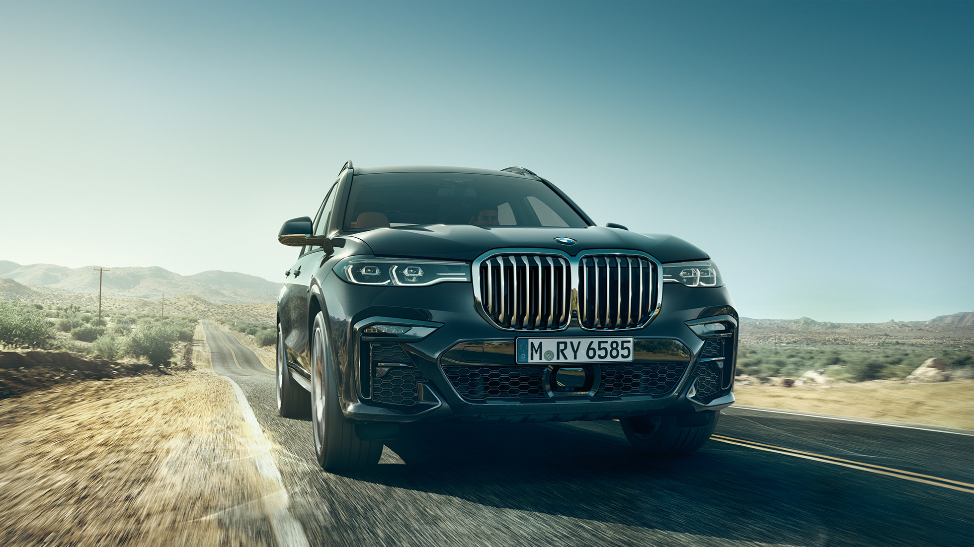 BMW X7 orr-rész Arctic szürke BMW X7, külső, az orr-rész alulnézetből, G07 2019