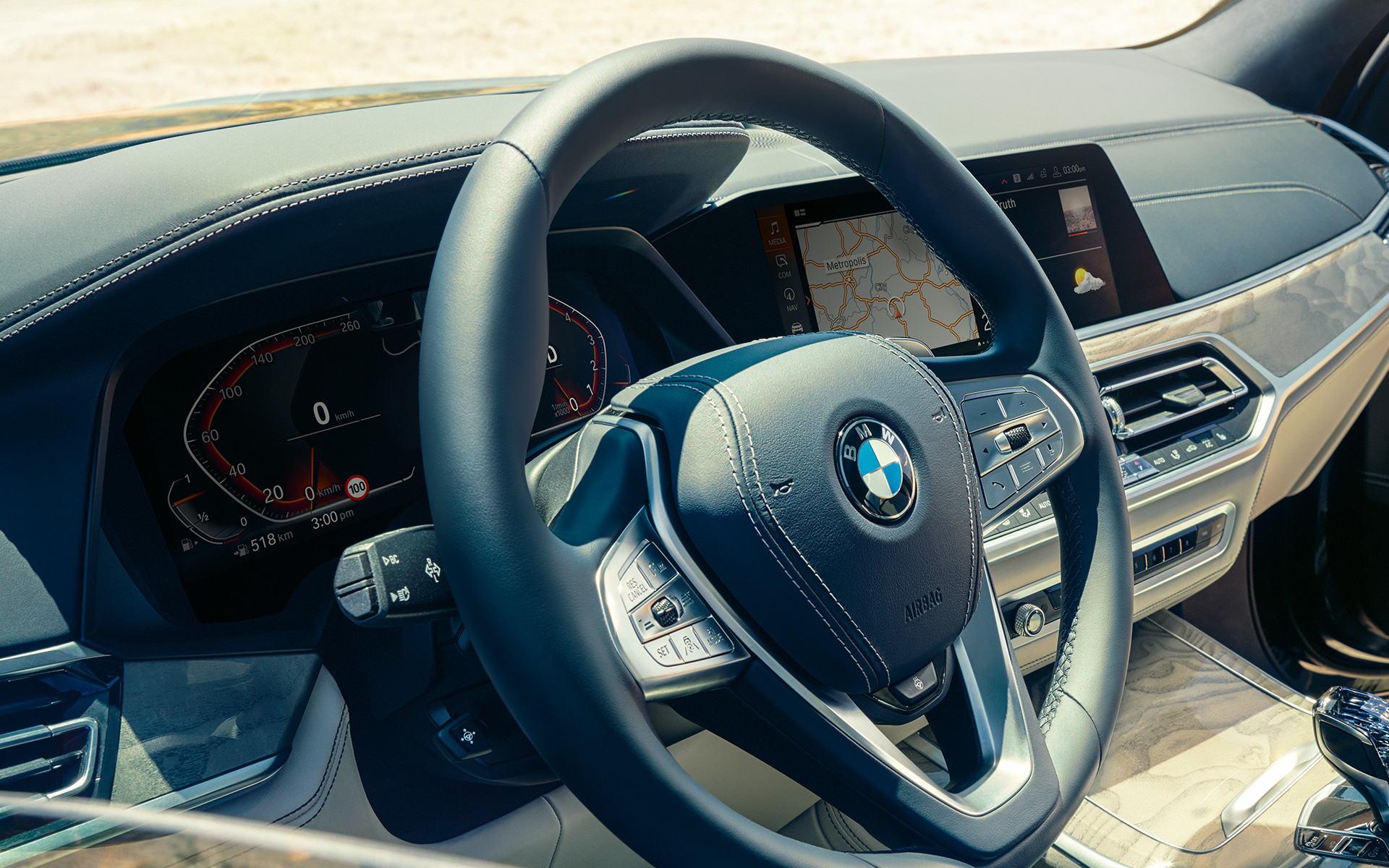 Műszerfal, BMW X7, G07, 2019 Műszerfal, BMW X7, G07, 2019
