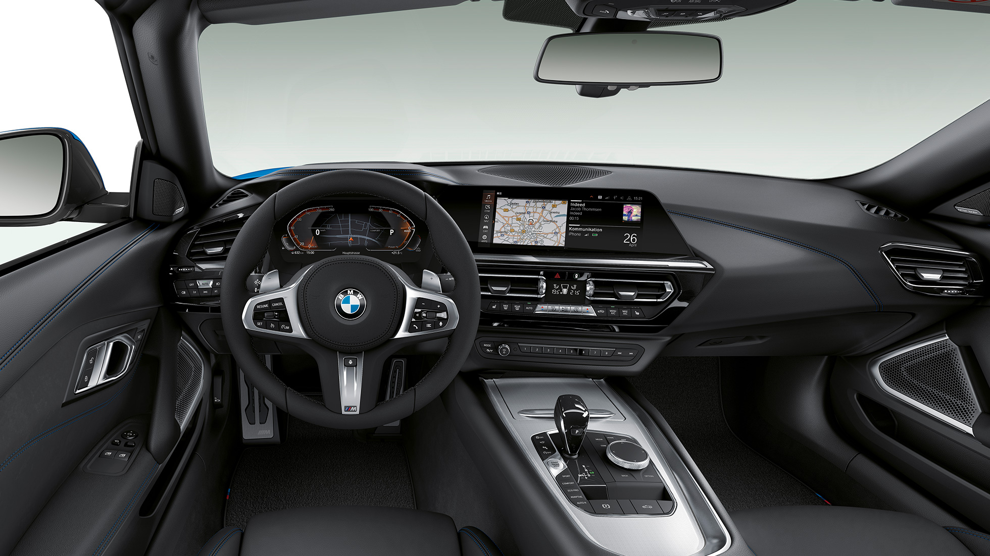 BMW Z4 Roadster M Sport modellváltozata A BMW Z4 Roadster M Sport modellváltozata, kormánykerék és vezetőhely