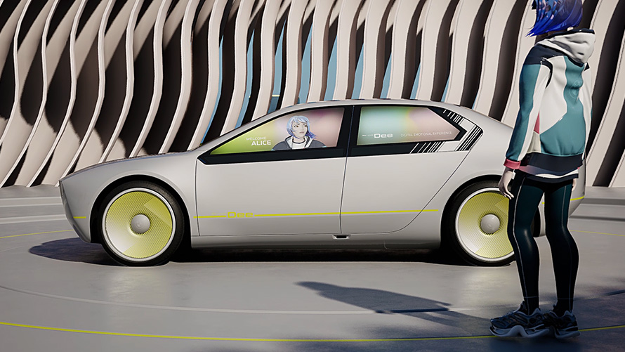 BMW i Vision Dee, személyes avatár BMW i Vision Dee vizionárius jármű, személyes avatár