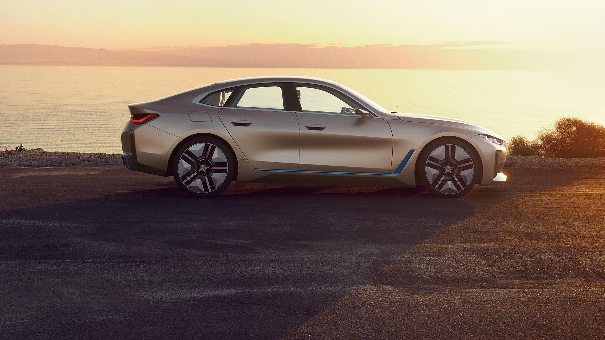Külső, BMW Concept i4, 2020, G26 BMW Concept i4, 2020, G26, elektromos autó, tisztán elektromos meghajtású BMW Gran Coupé, külső