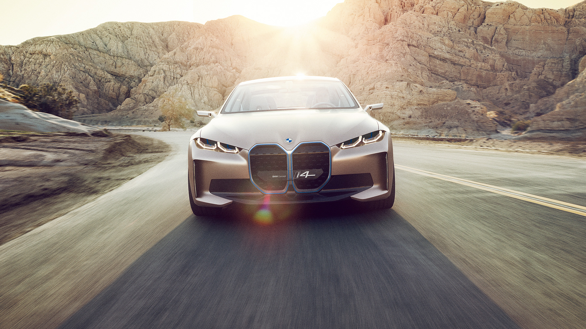 Dinamizmus, BMW Concept i4, 2020, G26 BMW Concept i4, 2020, G26, dinamizmus, hatótáv, elektromos autó, tisztán elektromos meghajtású BMW Gran Coupé