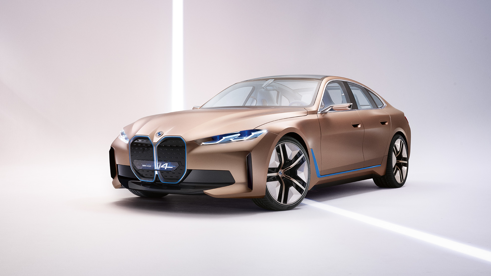 Külső, 4, BMW Concept i4, 2020, G26 Külső, 4, BMW Concept i4, 2020, G26, elektromos autó, tisztán elektromos meghajtású BMW Gran Coupé, oldalnézet
