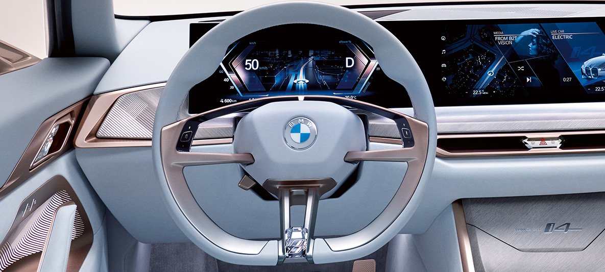 BMW Concept i4, 2020, G26, 3-as kép BMW Concept i4, 2020, G26, elektromos autó, tisztán elektromos meghajtású BMW Gran Coupé, 3-as kép