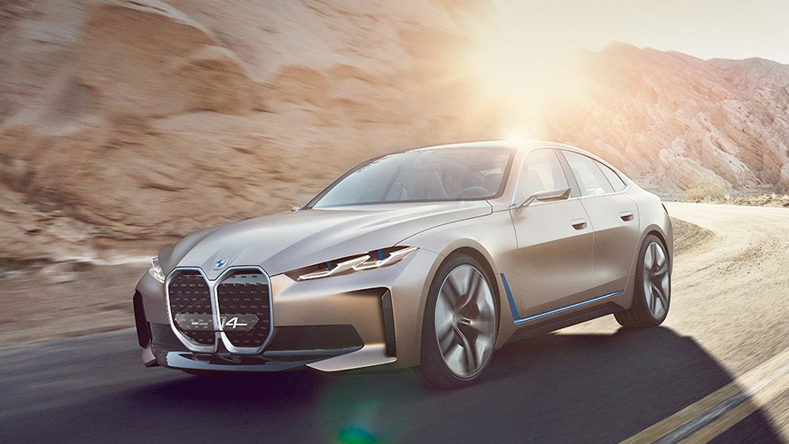 BMW Concept i4 BMW Concept i4, rézsútos elölnézet