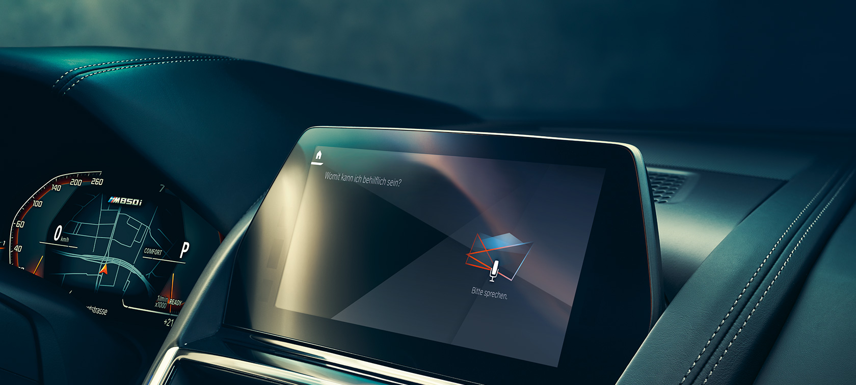 BMW Intelligent Personal Assistant A BMW Intelligent Personal Assistant felülete a központi kijelzőn