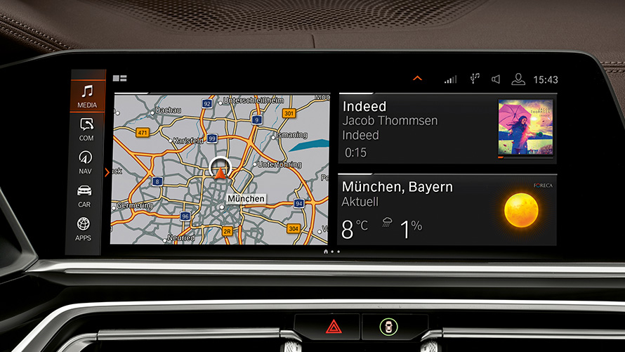 BMW Biztonsági Járművek, BMW Intelligent Personal Assistant, központi kijelző BMW Biztonsági Járművek, BMW Intelligent Personal Assistant, központi kijelző