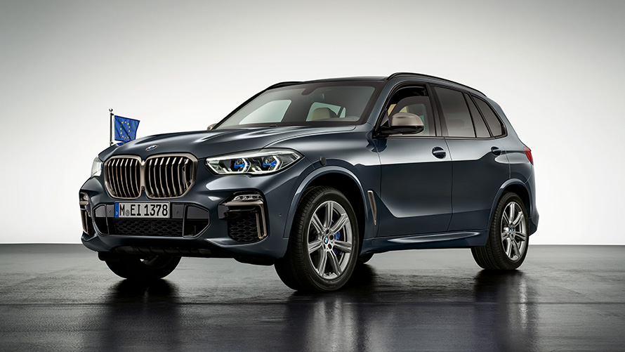 BMW Biztonsági Járművek, BMW személyre szabott védelem BMW Biztonsági Járművek, BMW személyre szabott védelem, BMW, EU zászló