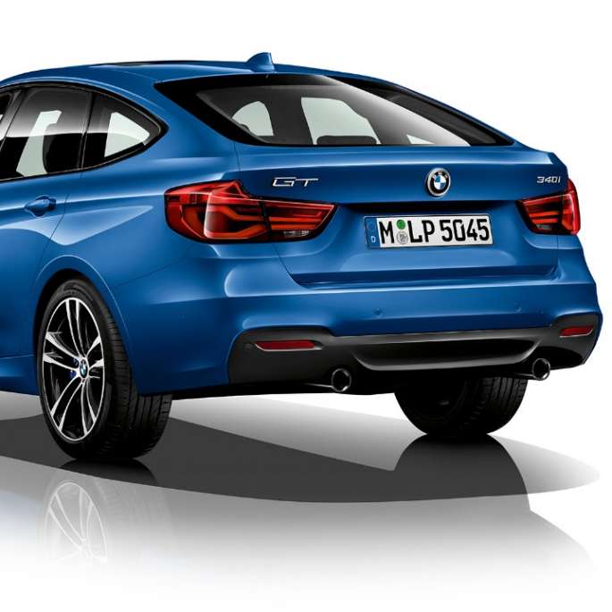 BMW 3-as Gran Turismo, az M Sport modell háromnegyedes hátulnézetből BMW 3-as Gran Turismo, az M Sport modell háromnegyedes hátulnézetből