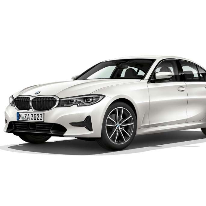BMW 3-as Limousine, Sport Line modell. A BMW 3-as Limousine Sport Line modell álló oldalnézete.