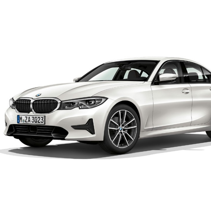 BMW 3-as Limousine, Sport Line modell. A BMW 3-as Limousine Sport Line modell álló oldalnézete.