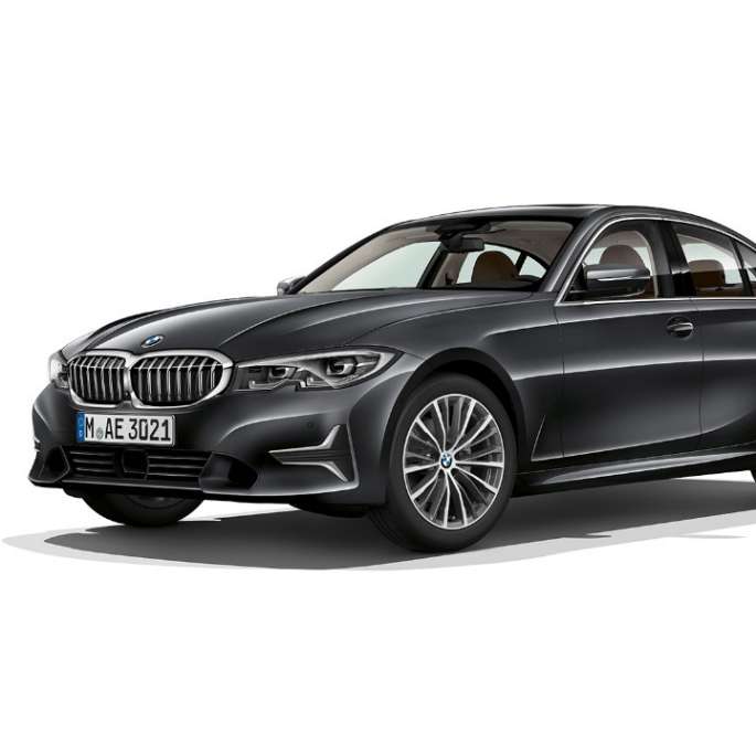BMW 3-as Limousine, Luxury Line modell. A BMW 3-as Limousine Luxury Line modell álló oldalnézete.
