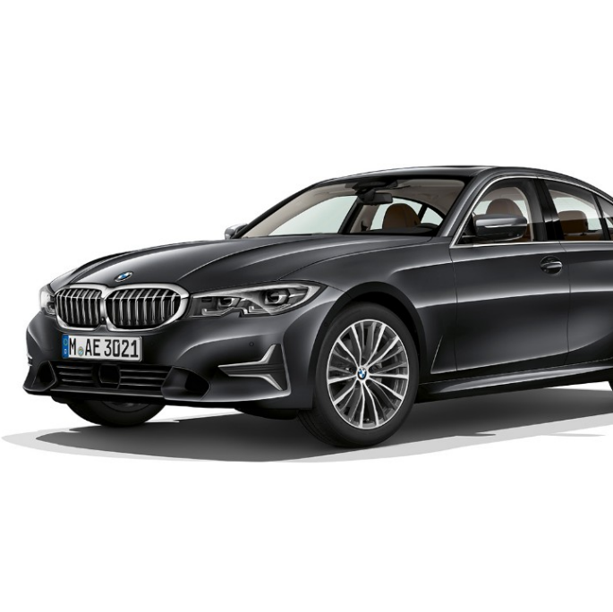 BMW 3-as Limousine, Luxury Line modell. A BMW 3-as Limousine Luxury Line modell álló oldalnézete.