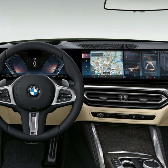 BMW 4 Cabrio, G23, 2020, M Sport modell, műszerfal